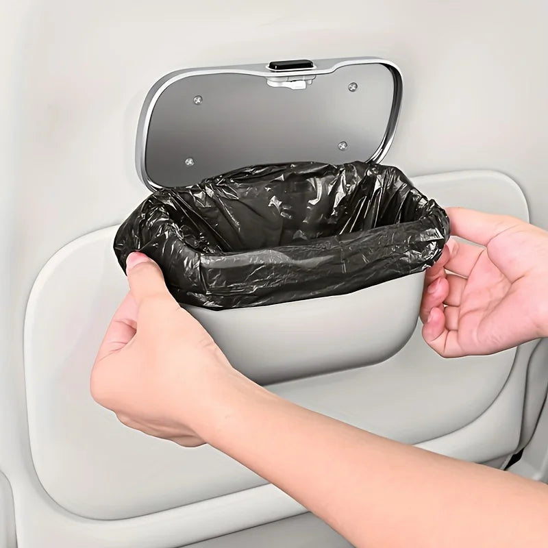 Hanging Car Rubbish Bin with Lid