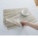 PVC Woven-Style Dining Placemats