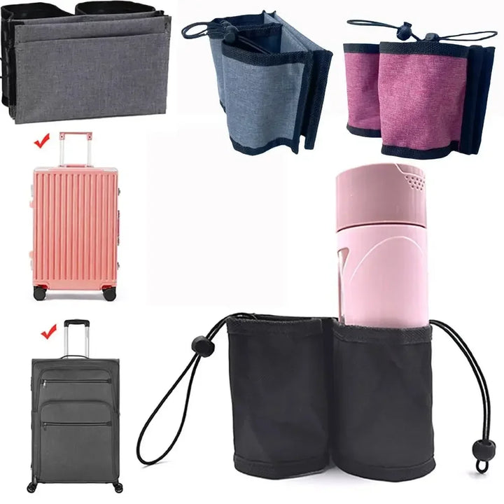 Luggage Handle Cup Holder