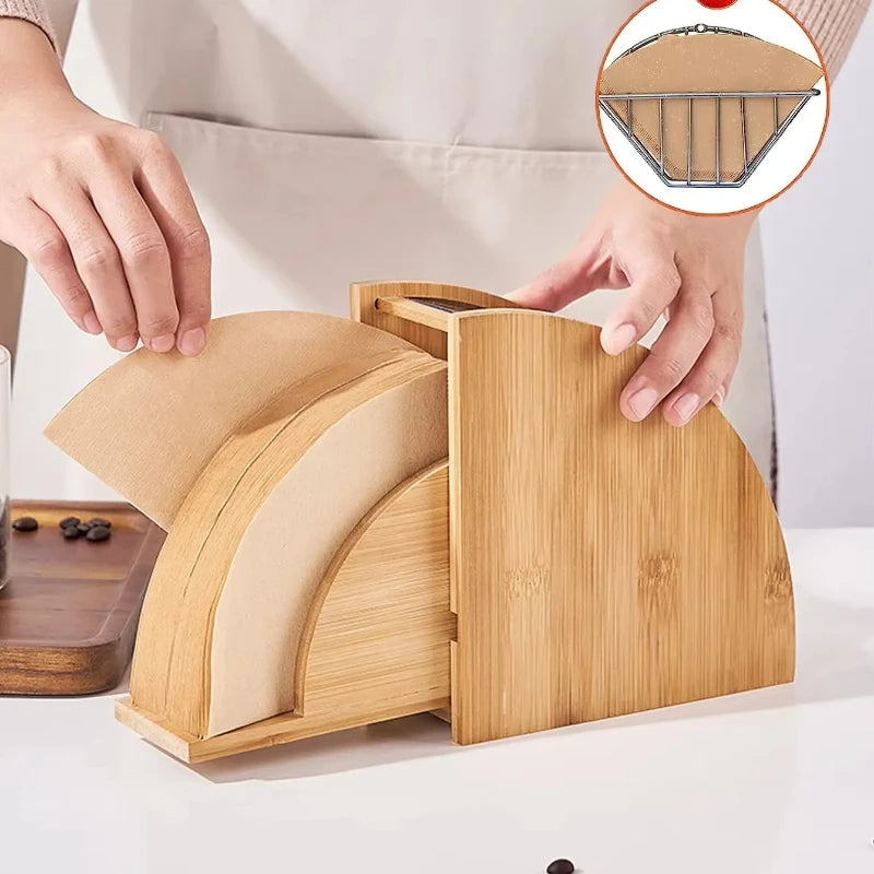 Bamboo Coffee Filter Holder