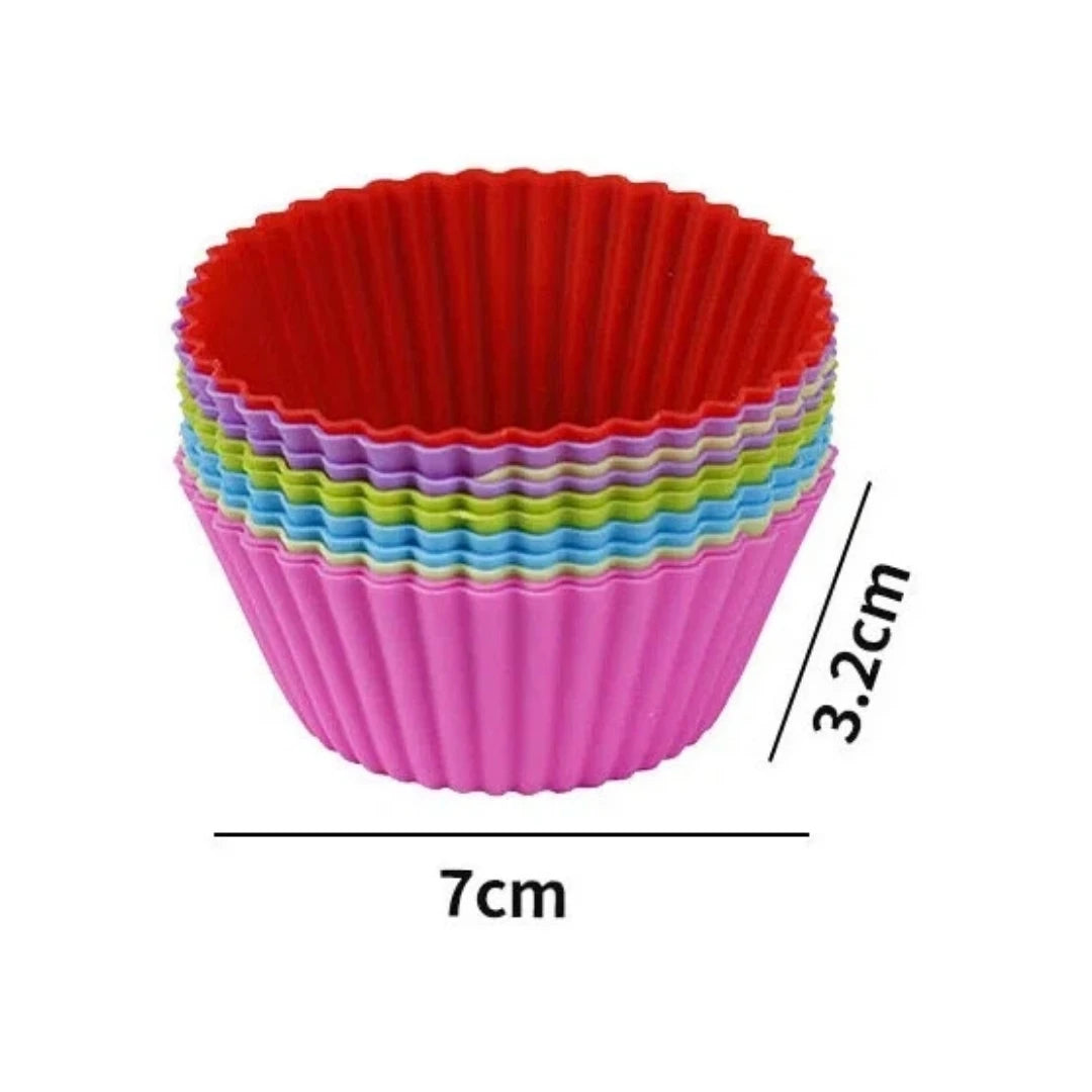 Moules à pâtisserie en silicone – lot de 12