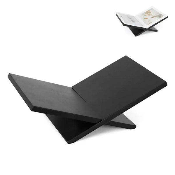 Support à livres en bois en forme de X