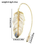 Metal Feather Bookmark