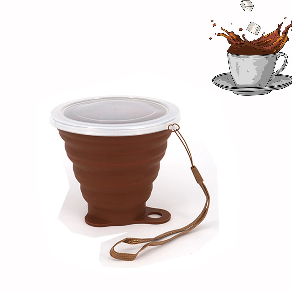 Collapsible Silicone Travel Cup 270 ml