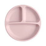 Assiette à ventouse compartimentée en silicone