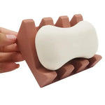 Porte-savon en silicone à égouttage automatique