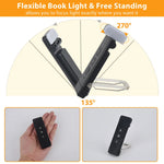 Luz de lectura con pinza recargable por USB