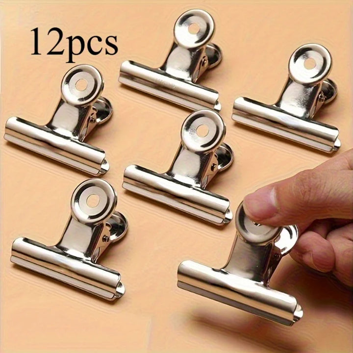 Stainless Steel Bag Clips – 12 Pack