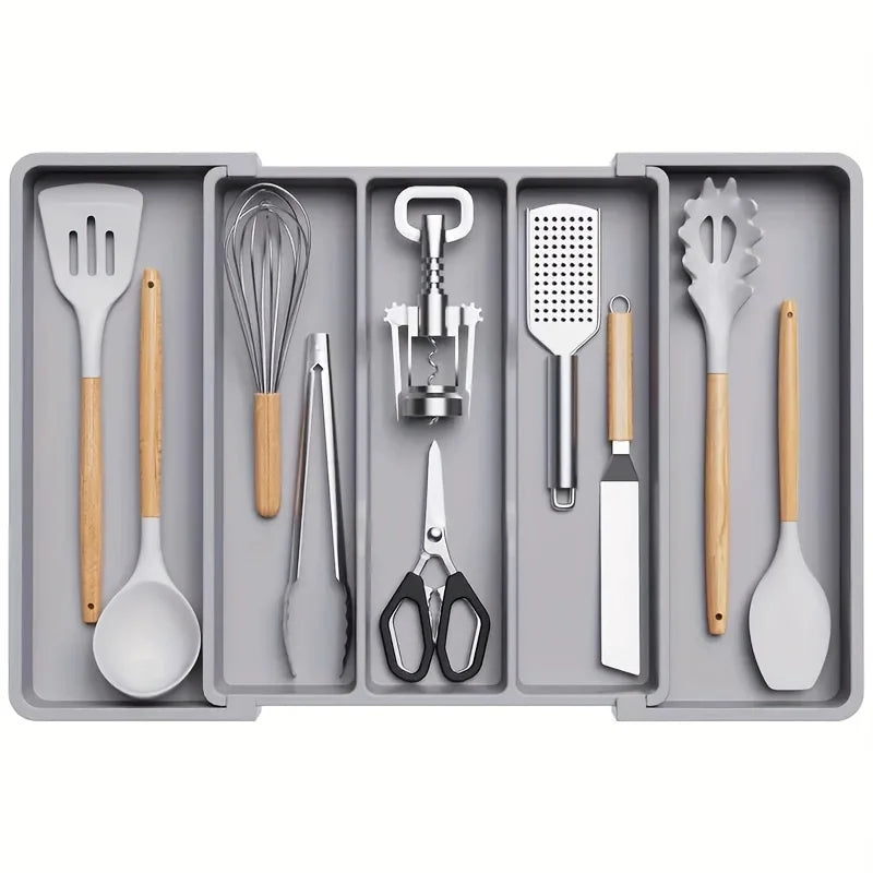 Large Expandable Cutlery Drawer Tray