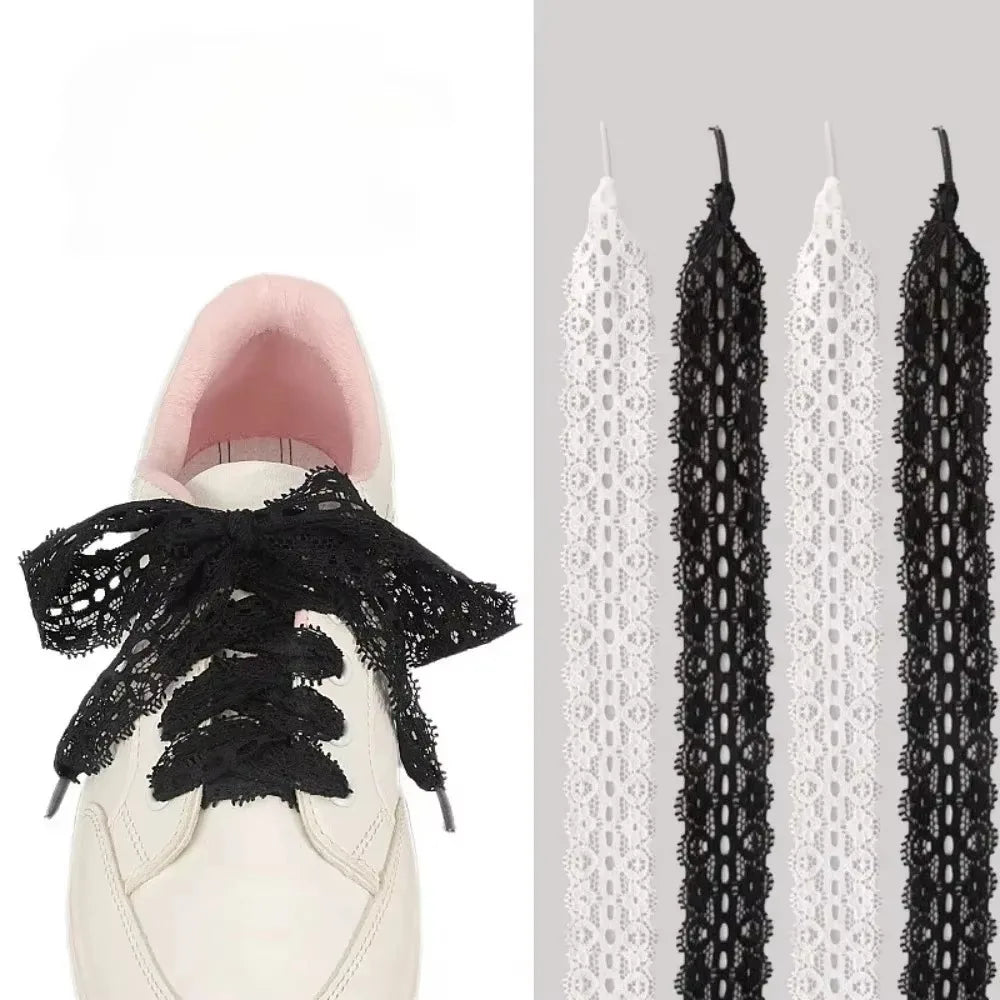 Wide Lace Shoelaces – Pair