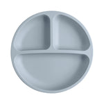 Assiette à ventouse compartimentée en silicone