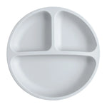 Assiette à ventouse compartimentée en silicone