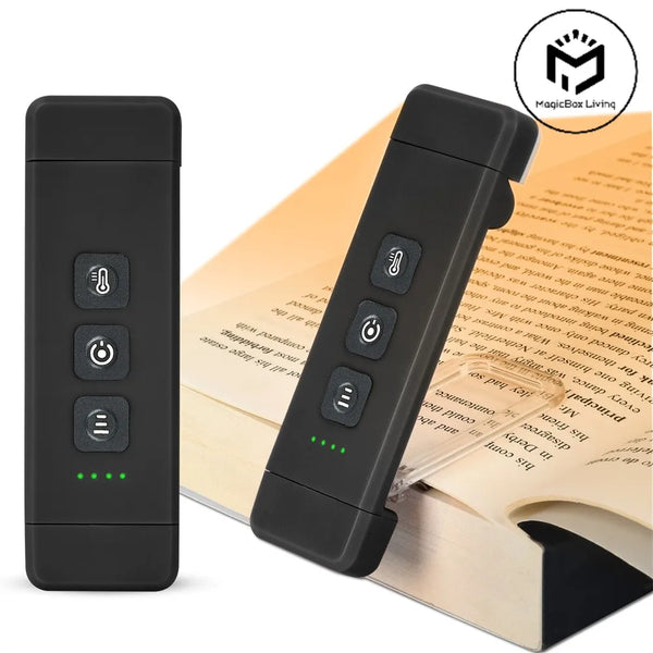 Oppladbar leselampe med USB og klemme