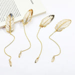 Metal Feather Bookmark