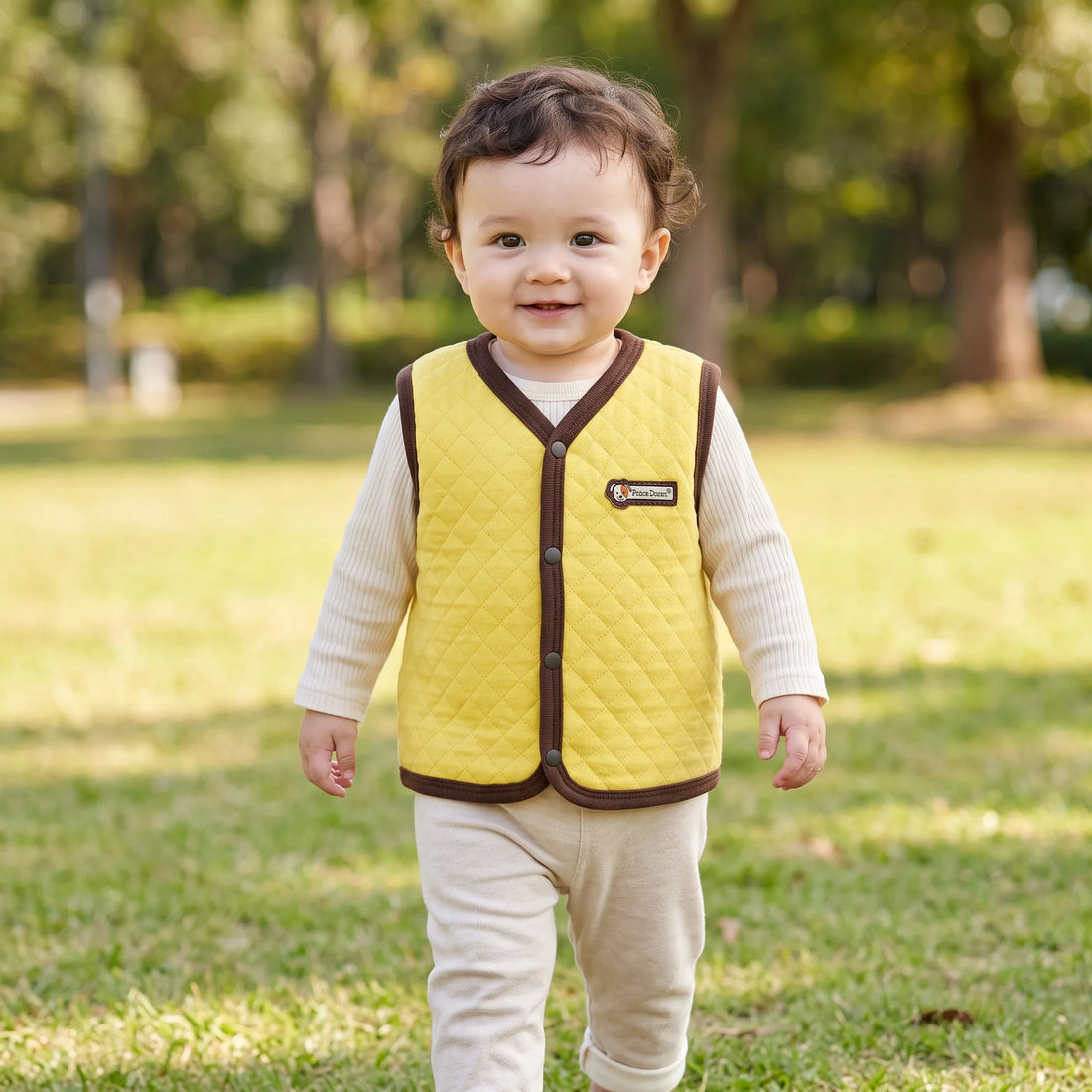 Gilet matelassé en coton pour bébé
