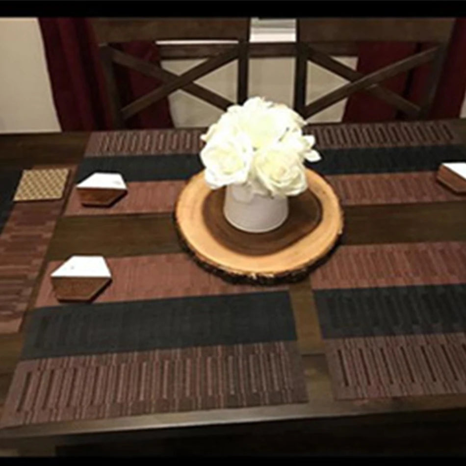 PVC Woven-Style Dining Placemats