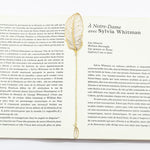 Metal Feather Bookmark