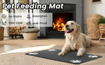 Alfombrilla absorbente para comedero de mascotas