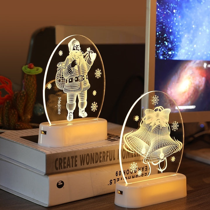 Warm White Christmas LED Night Light