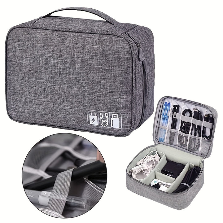 Padded Travel Cable Organiser Case