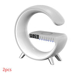 White G-Shaped LED Lamp with digital display, button row and red “2pcs” text