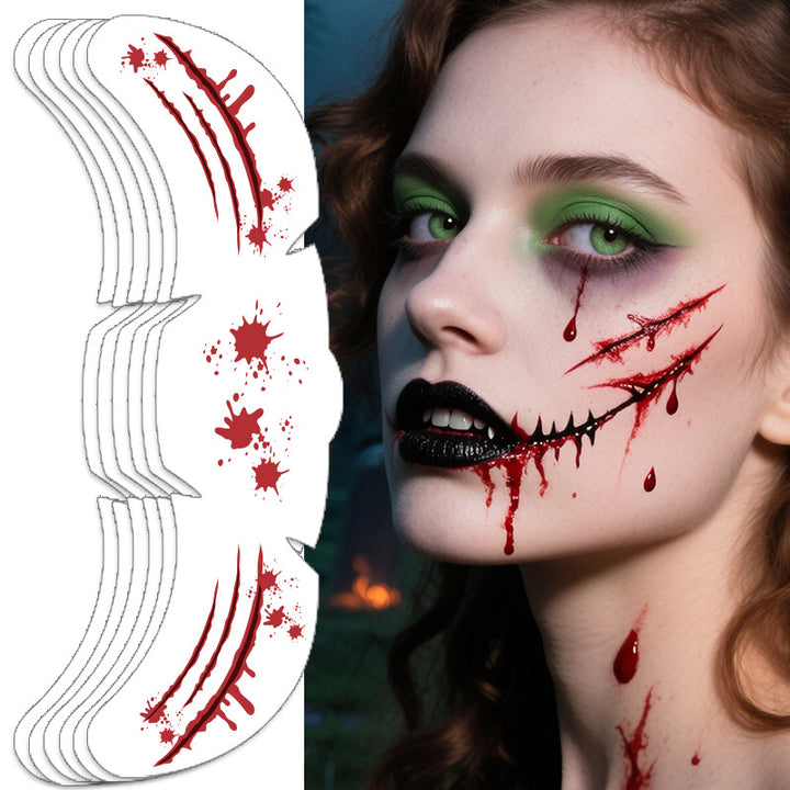 Halloween Waterproof Face Tattoo Stickers
