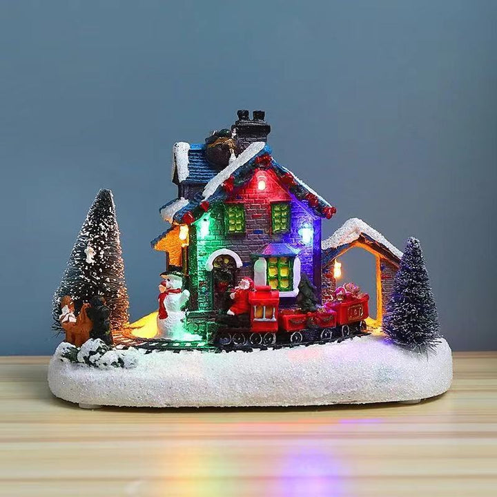 Light Up Christmas Village House