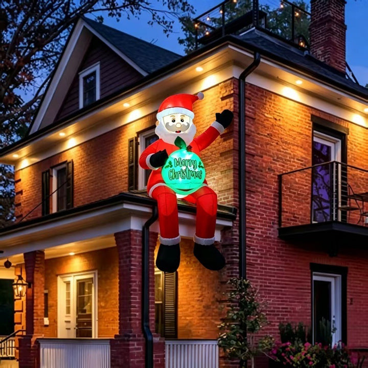 Décoration de Noël gonflable représentant le père Noël
