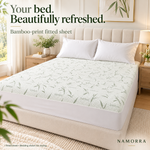 NAMORRA waterproof bamboo mattress protector: hero