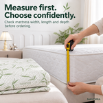 NAMORRA waterproof bamboo mattress protector: measure