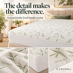 NAMORRA waterproof bamboo mattress protector: texture