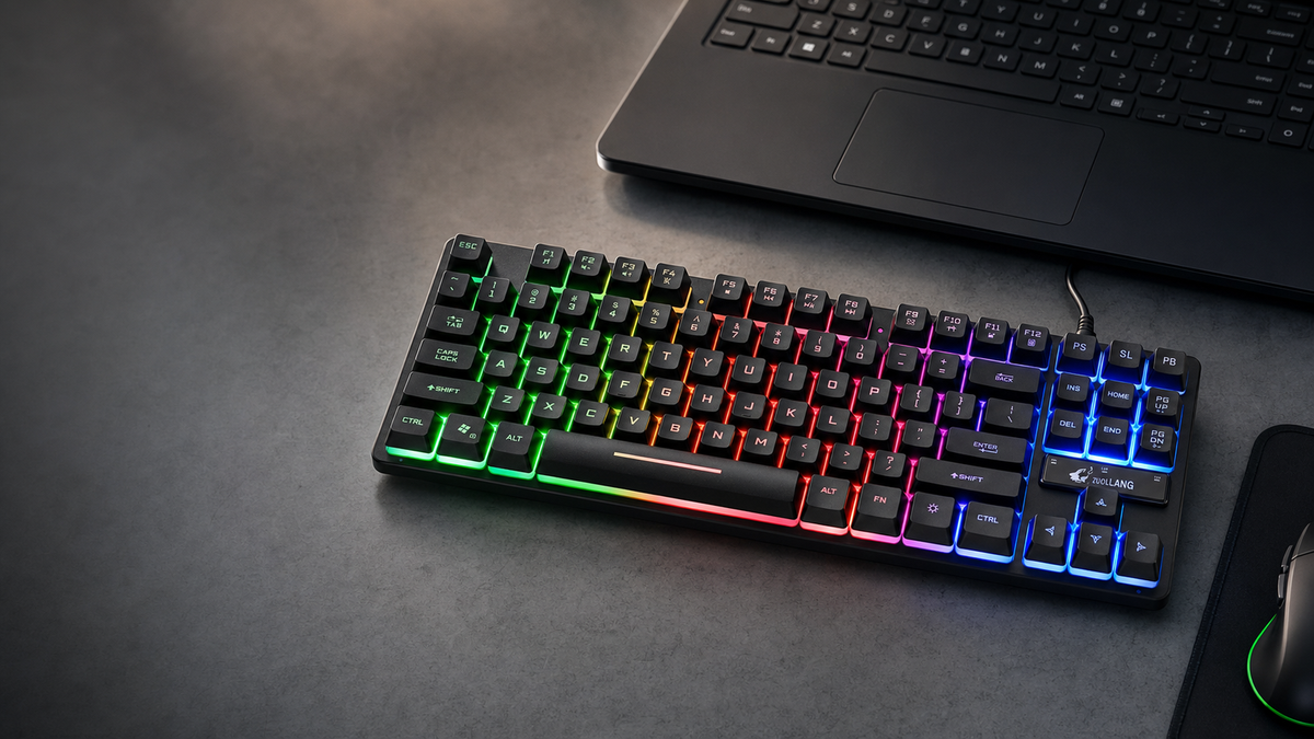 Mechanical Keyboard lifestyle banner (desktop)