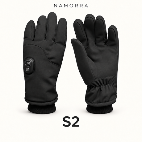 S2 black NAMORRA heated glove pair
