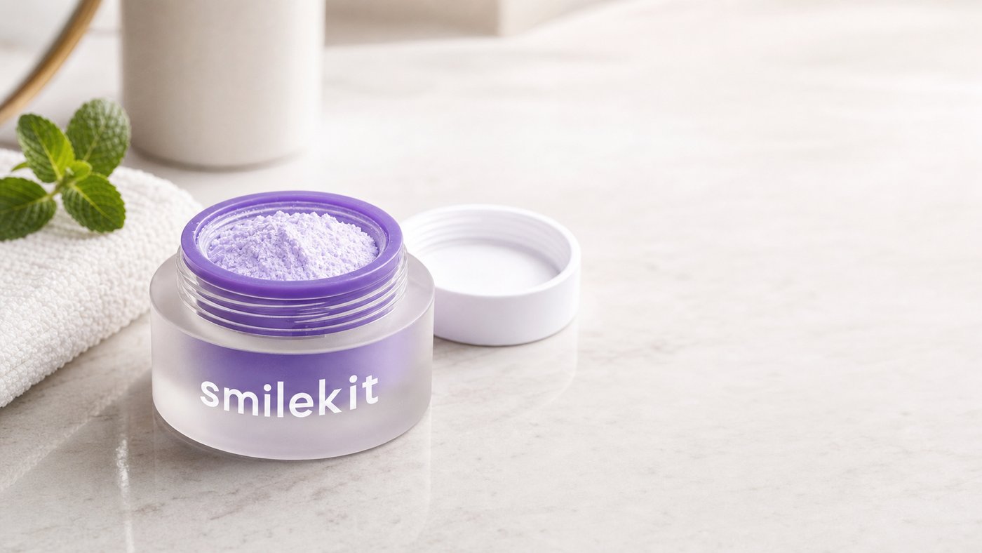 Mint Tooth Powder lifestyle banner (desktop)