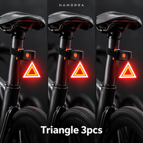NAMORRA Triangle 3pcs bicycle rear light variant
