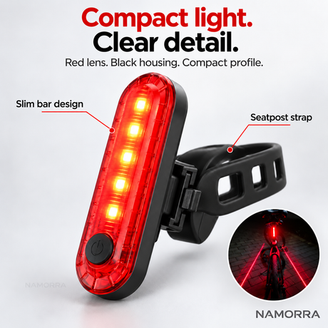 Slim bar lens and black seatpost strap product details