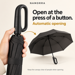 NAMORRA umbrella automatic opening and close-up of ring handle
